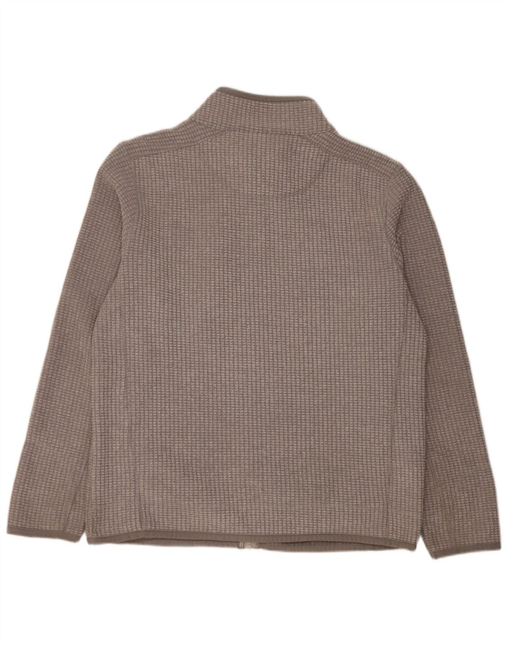 Jaqueta de lã masculina WEIRD FISH UK 40 poliéster cinza grande