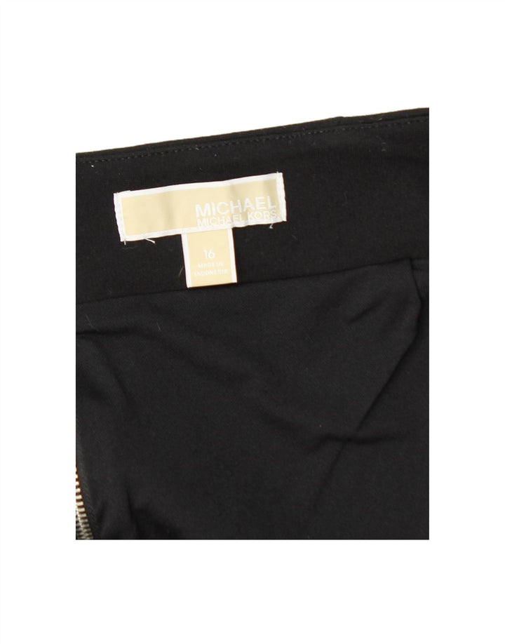 Saia lápis feminina MICHAEL KORS US 16 2XL W37 preto rayon