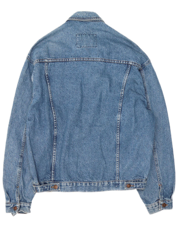 Jaqueta jeans masculina Casucci UK 38 algodão azul médio