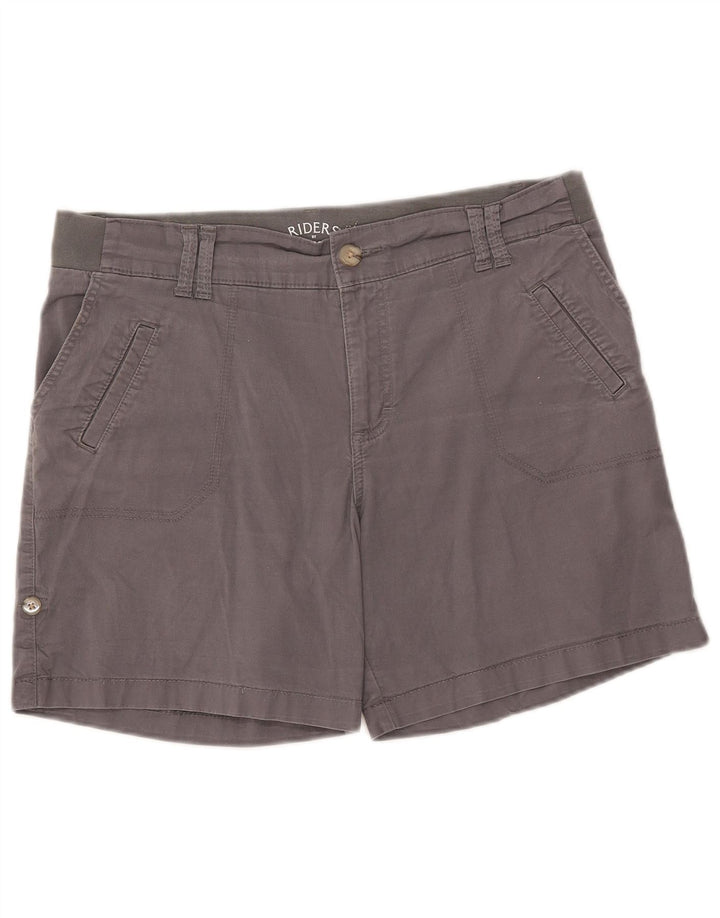 LEE Womens Riders Mid Rise Chino Shorts W36 XL Cinza