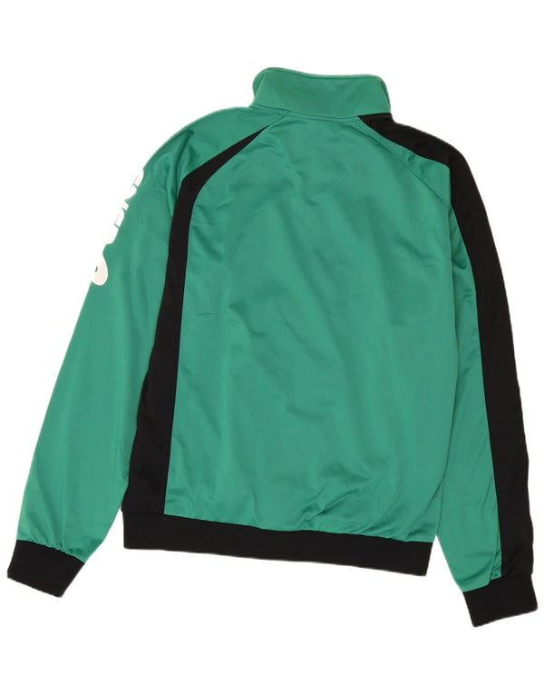 Asics Mens Graphic Tracksuit Top Jaqueta 2XL Verde Colourblock Poliéster