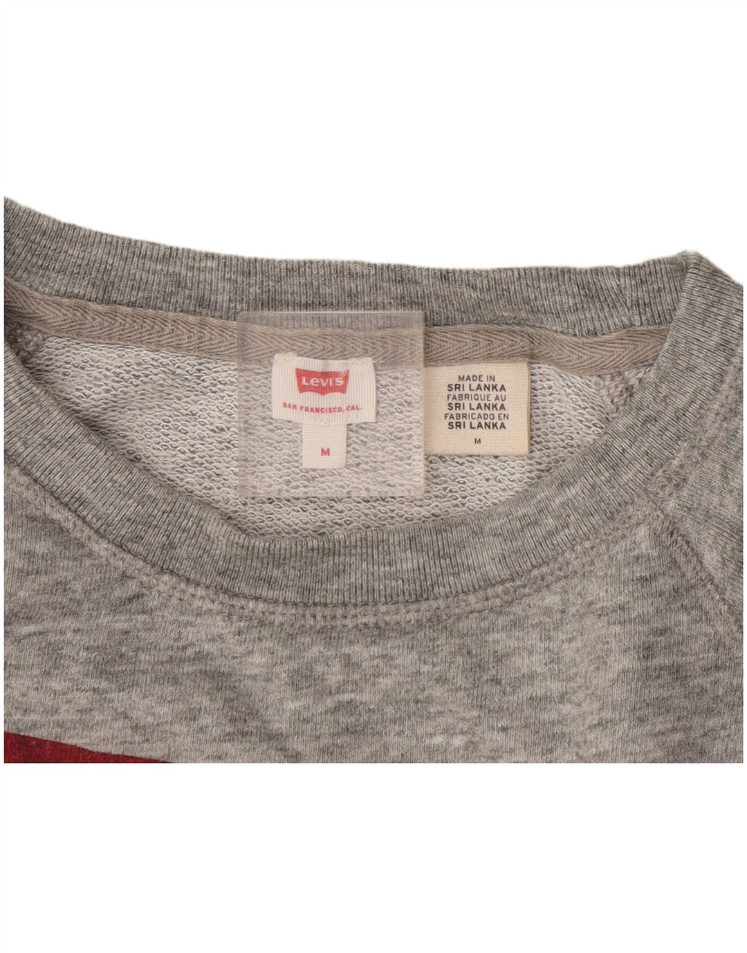 Moletom gráfico feminino Levi's Jumper UK 14 cinza médio manchado