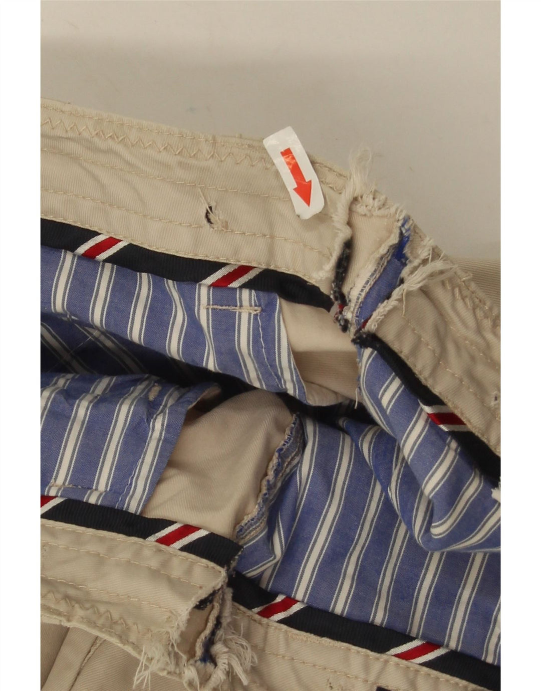 Tommy Hilfiger Mens Regular Fit Chino Shorts W32 Médio Bege