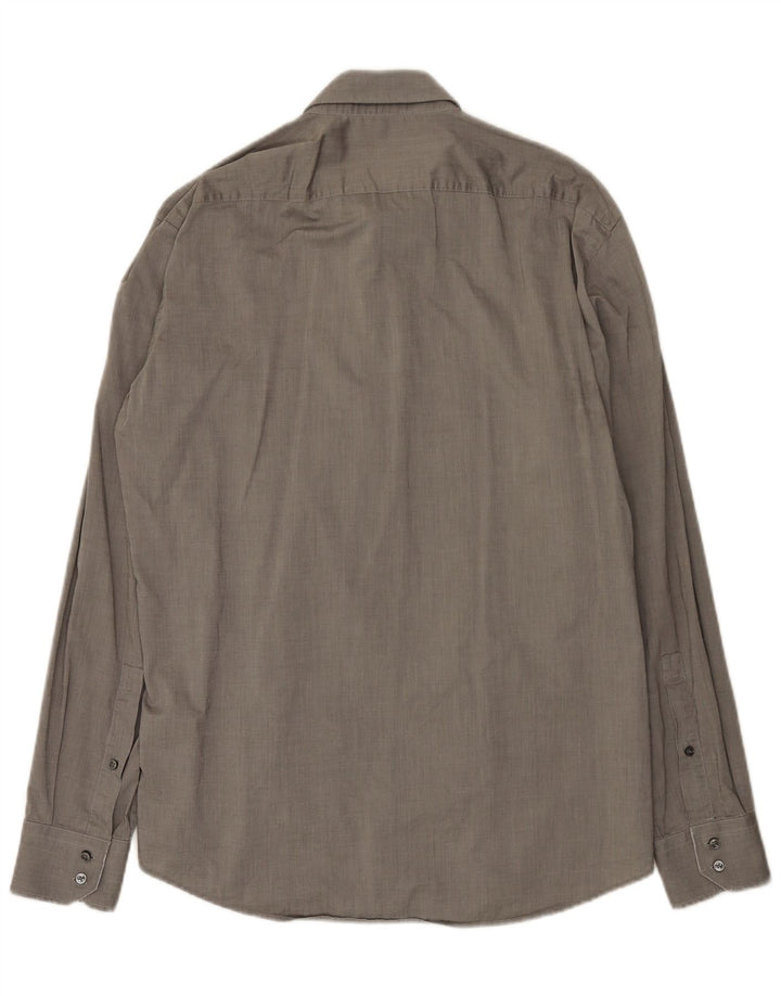 Camisa masculina Hugo Boss Regular Fit grande cinza
