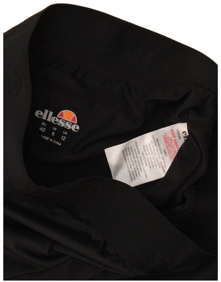 Ellesse Calça Capri Feminina UK 12 Médio Preto Poliéster