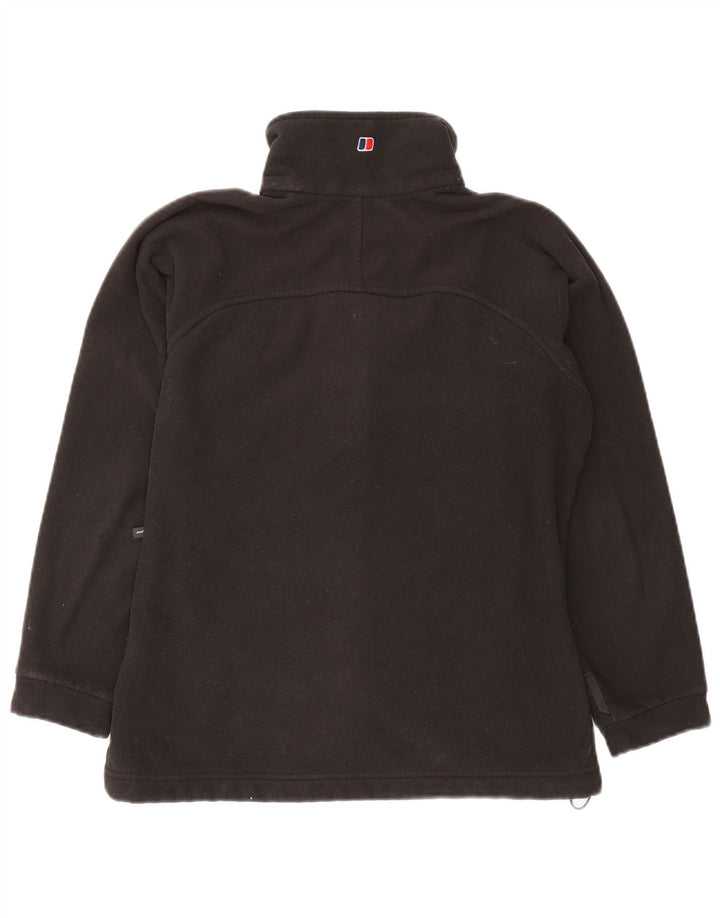Jaqueta de lã grande feminina Berghaus UK 10 poliéster preto pequeno