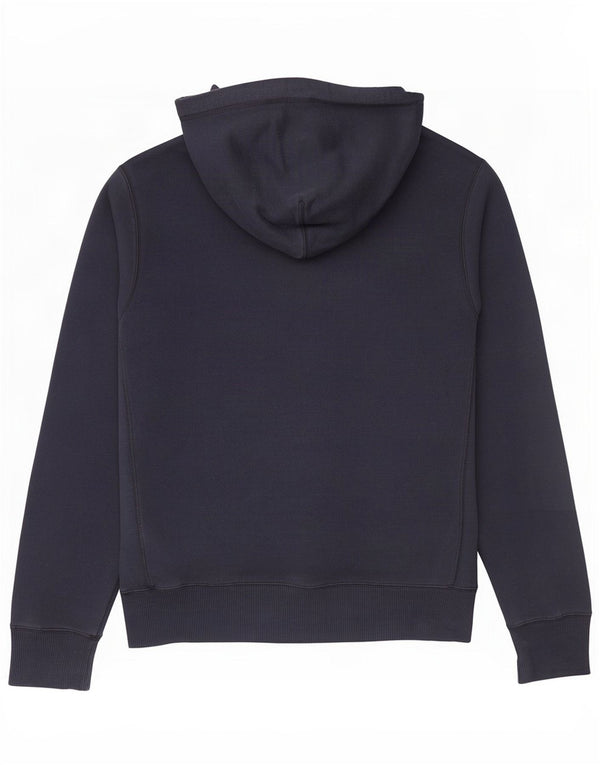Nike Mens Hoodie Jumper Médio Azul Marinho Algodão