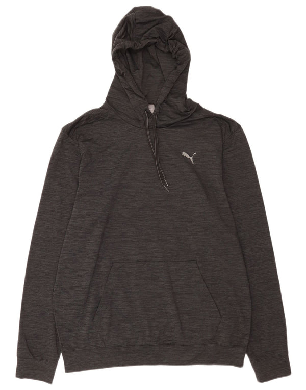 Puma Mens Hoodie Jumper Grande Poliéster Preto