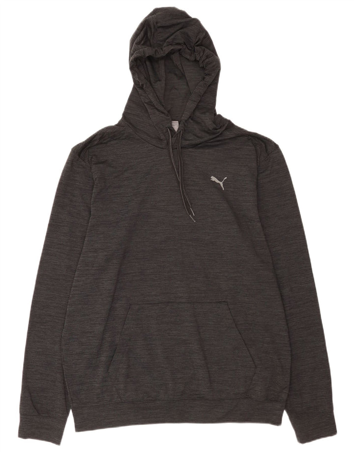 Puma Mens Hoodie Jumper Grande Poliéster Preto