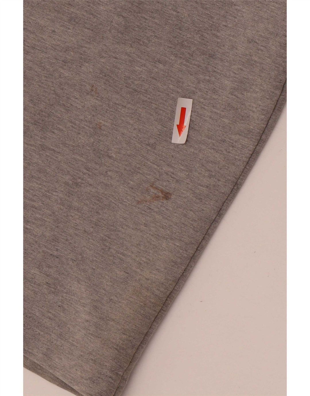 Calças de treino femininas Adidas UK 12 algodão cinza médio