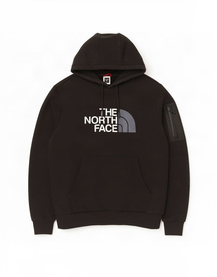 Suéter com capuz gráfico masculino The North Face médio preto