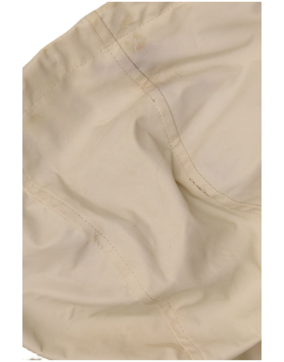 Jaqueta de chuva feminina com capuz grande Topshop UK 10 pequena off white