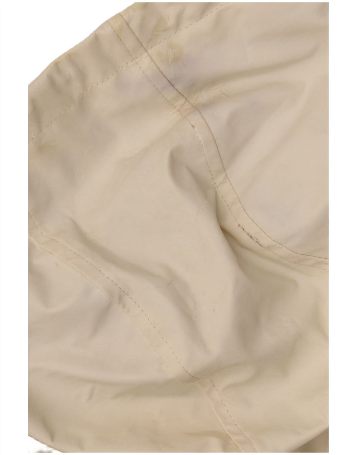 Jaqueta de chuva feminina com capuz grande Topshop UK 10 pequena off white