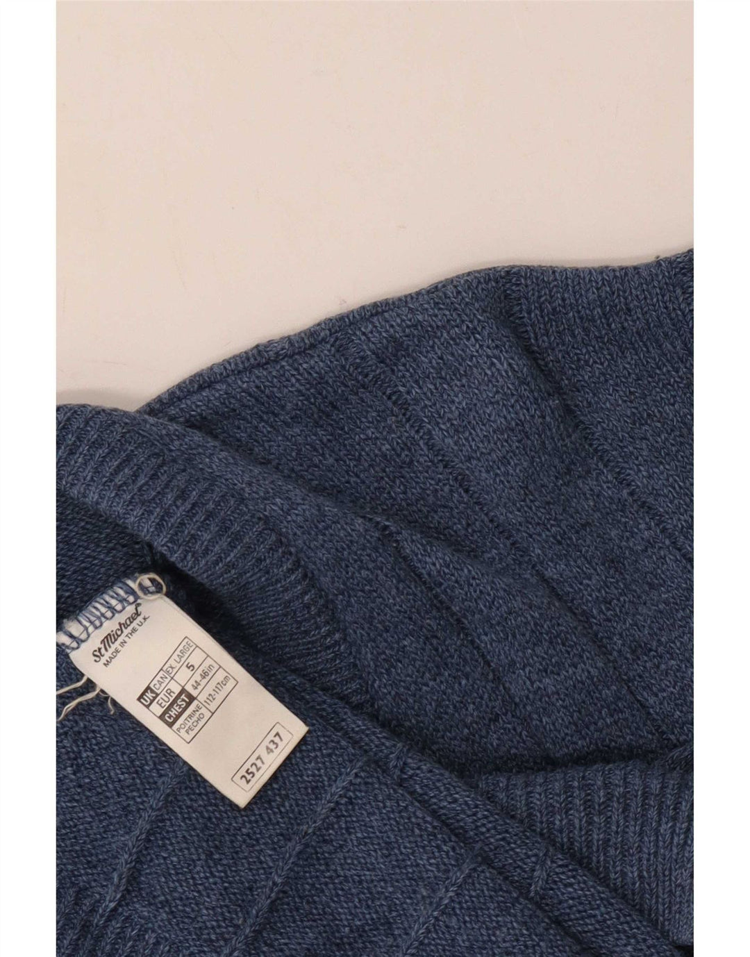 Suéter masculino Marks & Spencer St. Michael Cardigan XL azul marinho acrílico