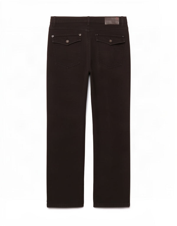 Guess Calça masculina reta casual W34 L29 algodão preto