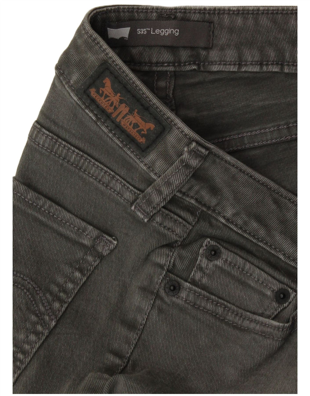 Calça jeans skinny feminina Levi's 535 W28 L29 cinza