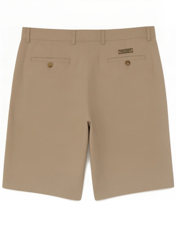 Gant Mens Pegged Chino Shorts Médio W32 Algodão Bege