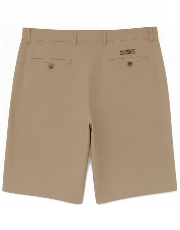 Gant Mens Pegged Chino Shorts Médio W32 Algodão Bege