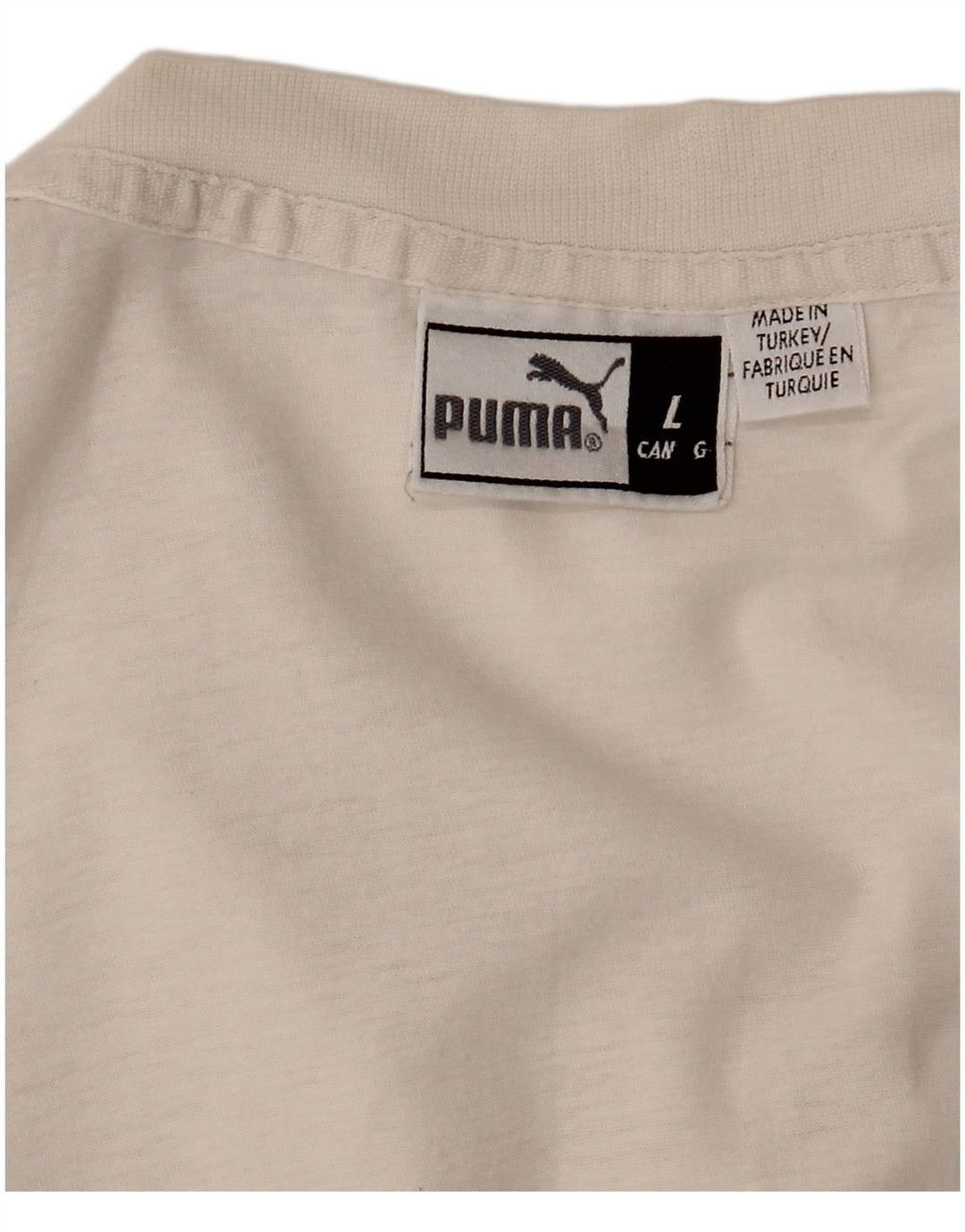 Camiseta gráfica masculina PUMA grande branca