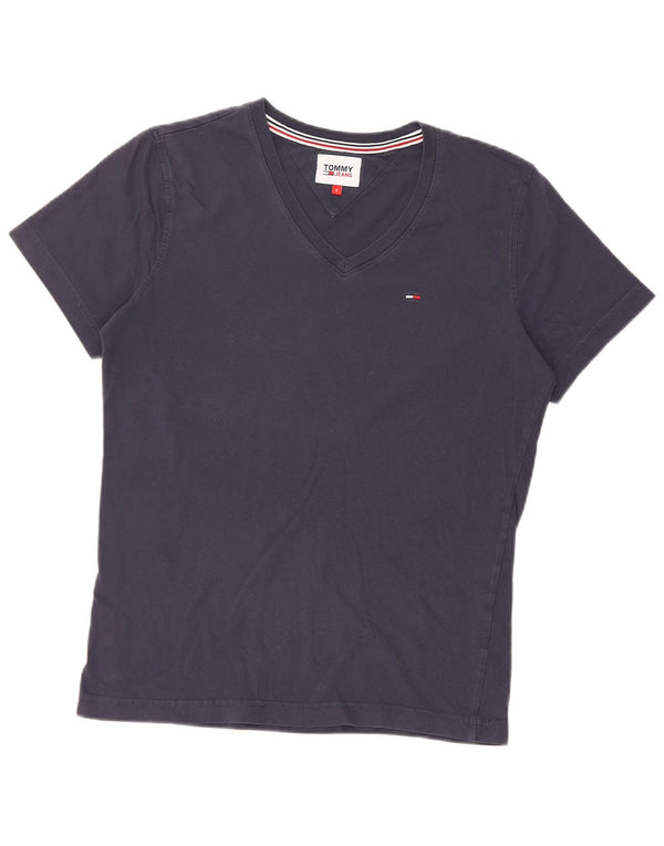 Tommy Hilfiger Camiseta Feminina Top UK 10 Pequena Azul Marinho