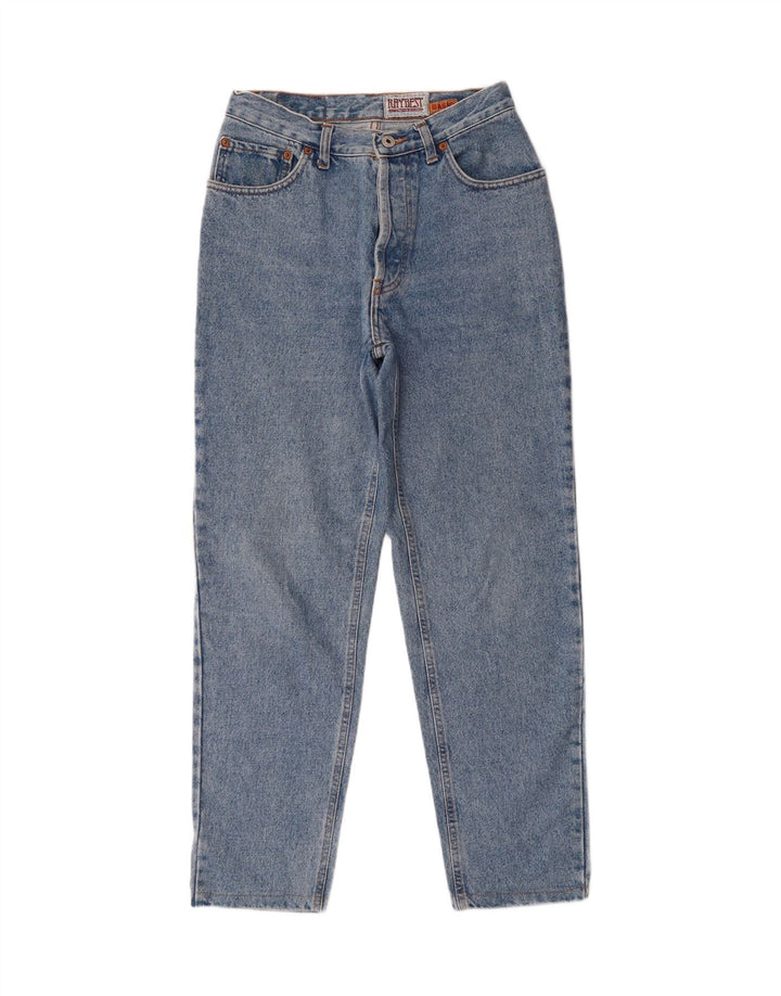 RAYBEST Jeans Cônicos Básicos Femininos IT 44 Médio W28 L28 Algodão Azul