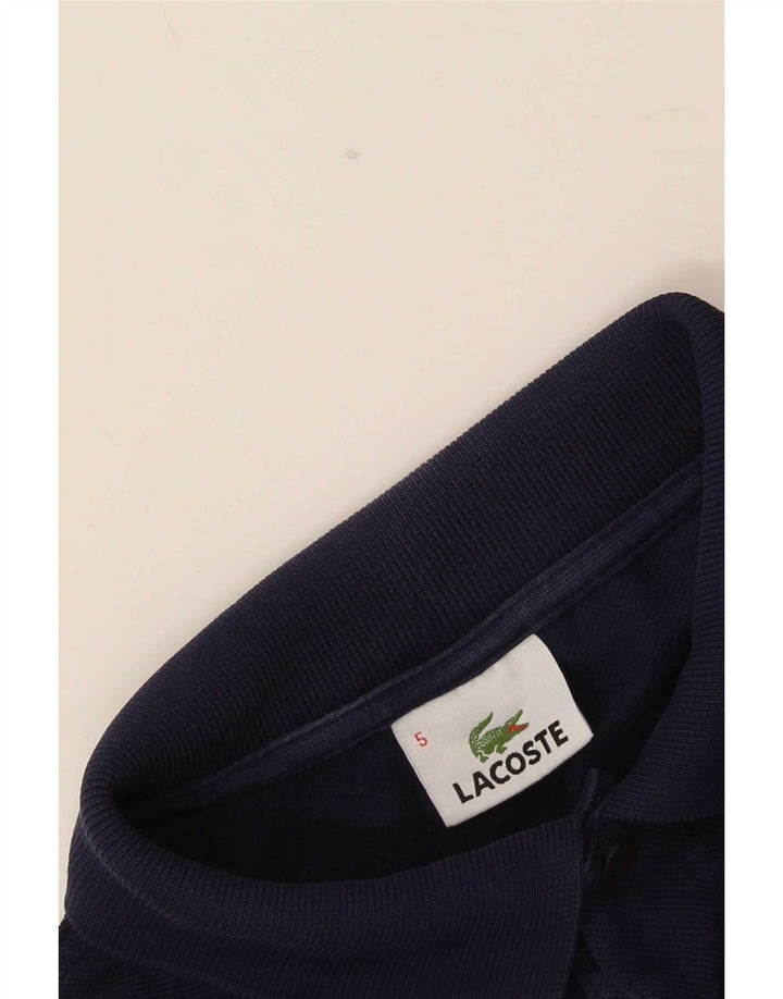 Camisa polo masculina Lacoste tamanho 5 grande azul marinho