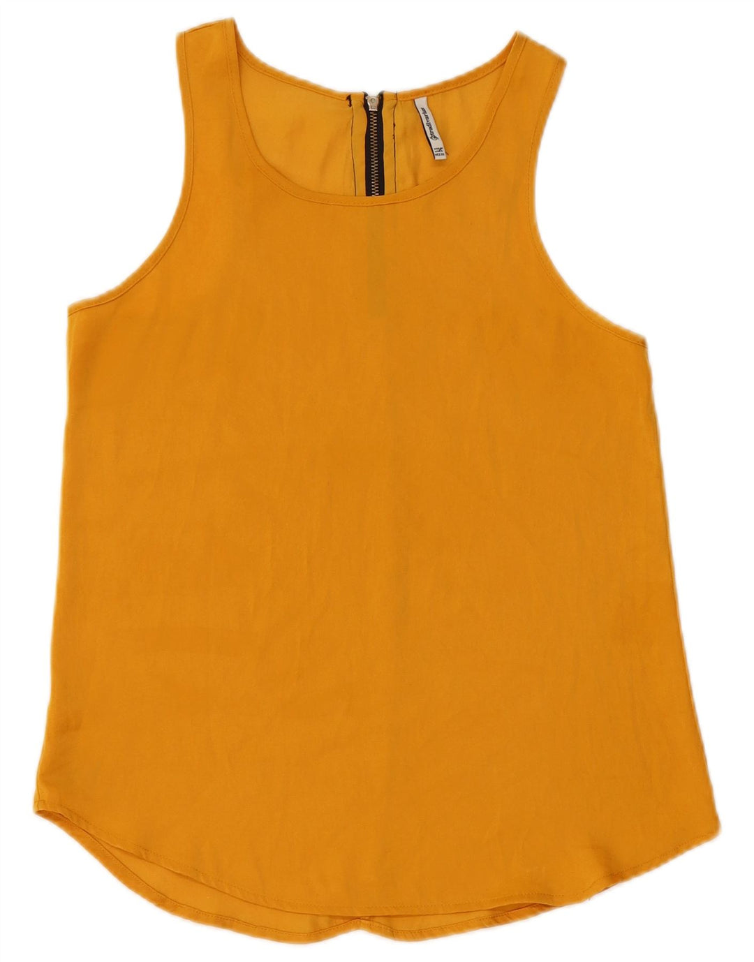 Blusa feminina sem mangas STRADIVARIUS Reino Unido 10 pequeno amarelo