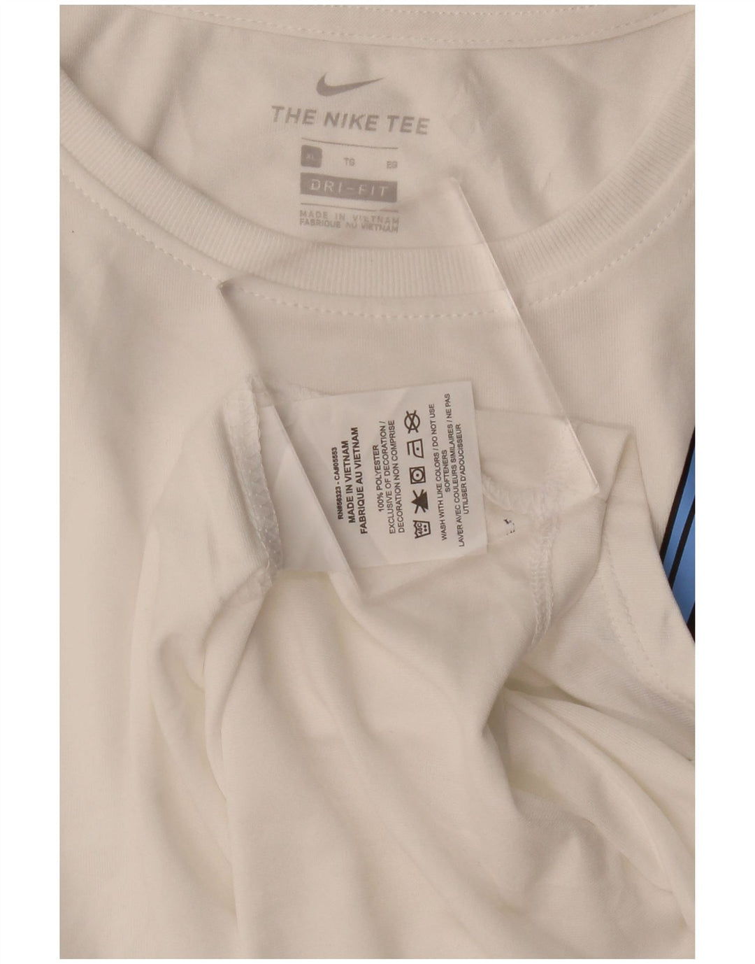 Colete gráfico NIKE para meninas Dri Fit 13-14 anos XL branco poliéster