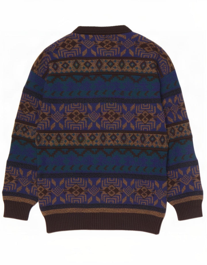 Suéter masculino Chiarissimo com gola redonda IT 48 médio multicolorido