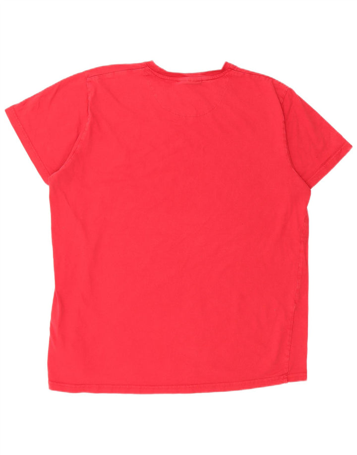 Camiseta masculina Pierre Cardin Top 2XL algodão vermelho