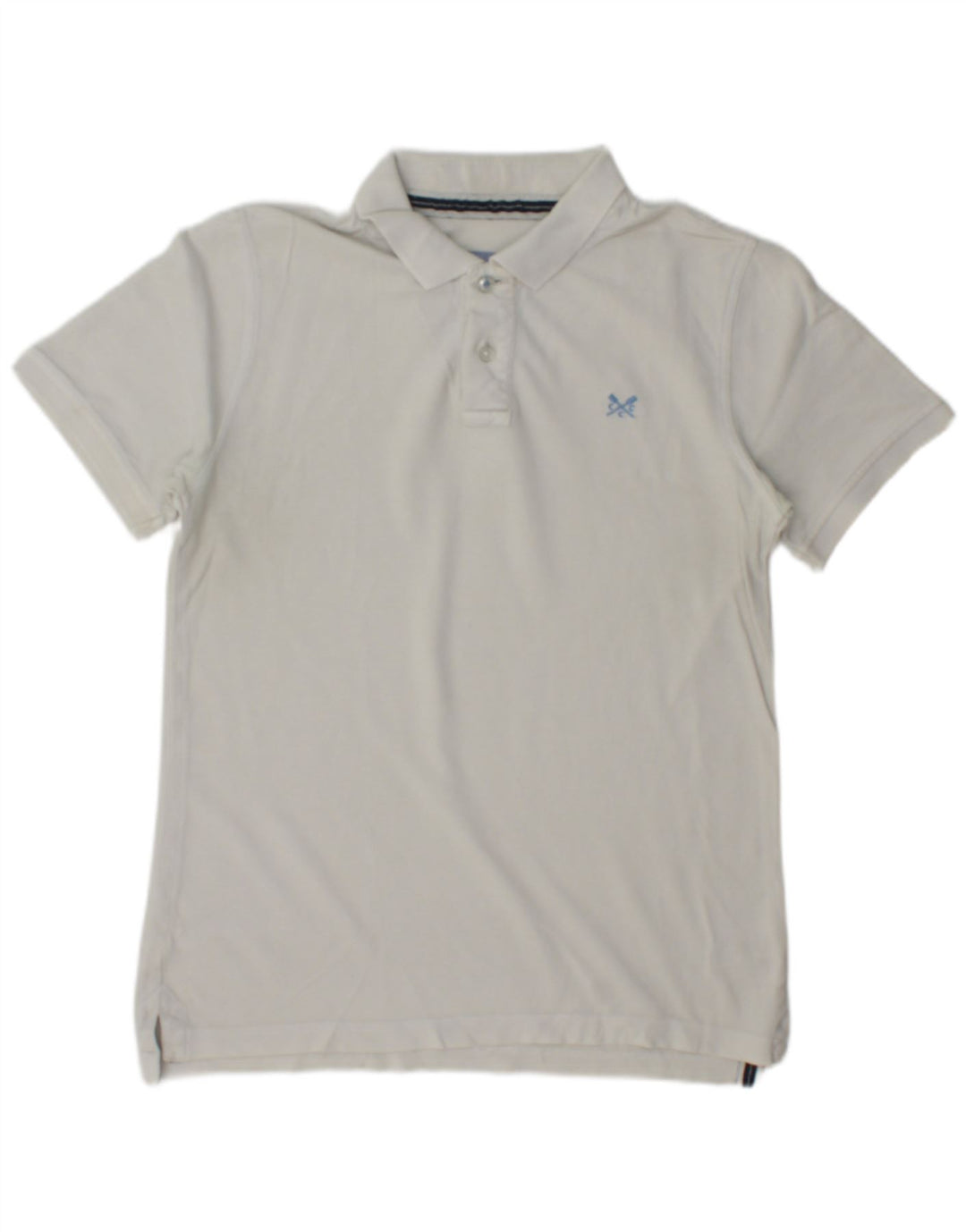 CREW CLOTHING Camisa polo masculina pequena algodão bege