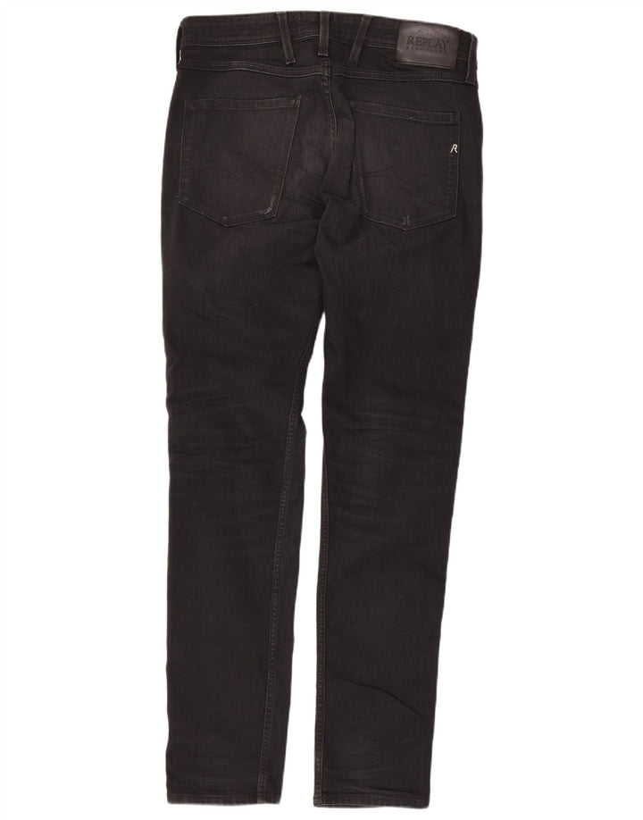Replay Jeans Feminino Anbass Slim W31 L32 Algodão Preto