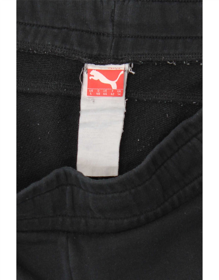 Calça de treino feminina Puma UK 14 grande preta