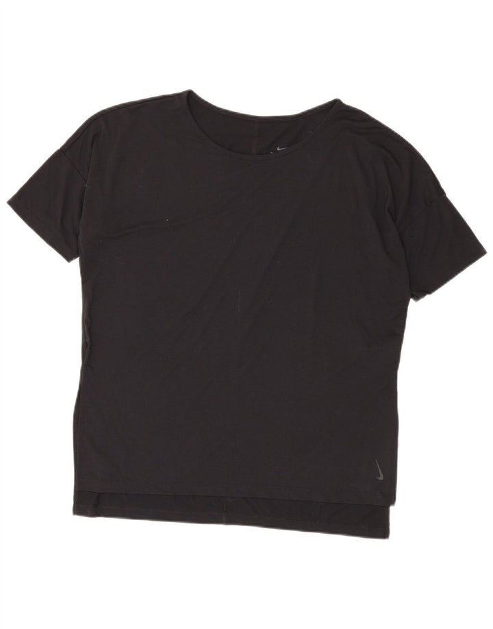 Camiseta feminina Nike Dri Fit Oversized Top UK 14 Médio Preto Poliéster