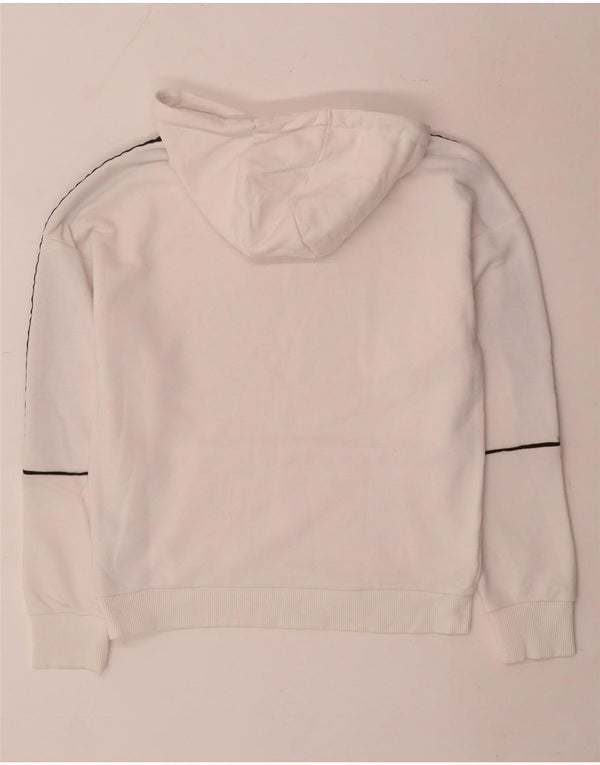 Fila Mens Graphic Hoodie Jumper XS Branco Colourblock Algodão
