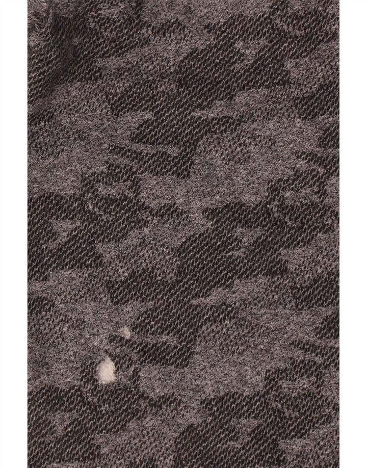 Suéter de moletom masculino Marks & Spencer 12-13 anos cinza camuflado algodão