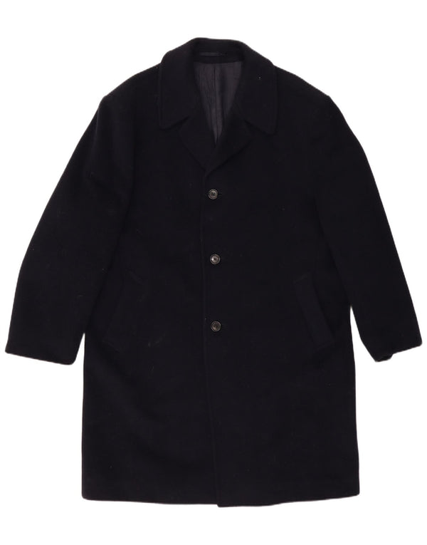 Sobretudo masculino WELLINGTON UK 42 XL lã azul marinho