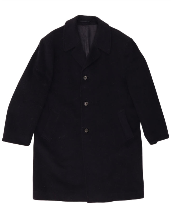 Sobretudo masculino WELLINGTON UK 42 XL lã azul marinho