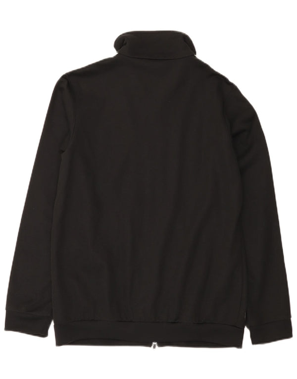 Adidas Womens Tracksuit Top Jacket UK 10 Pequeno Algodão Preto