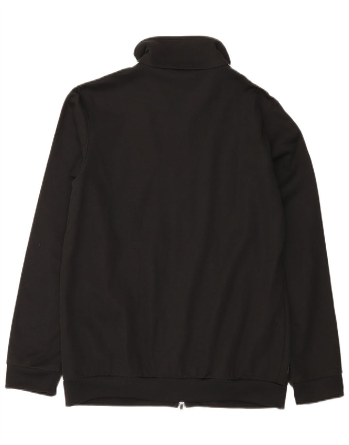 Adidas Womens Tracksuit Top Jacket UK 10 Pequeno Algodão Preto