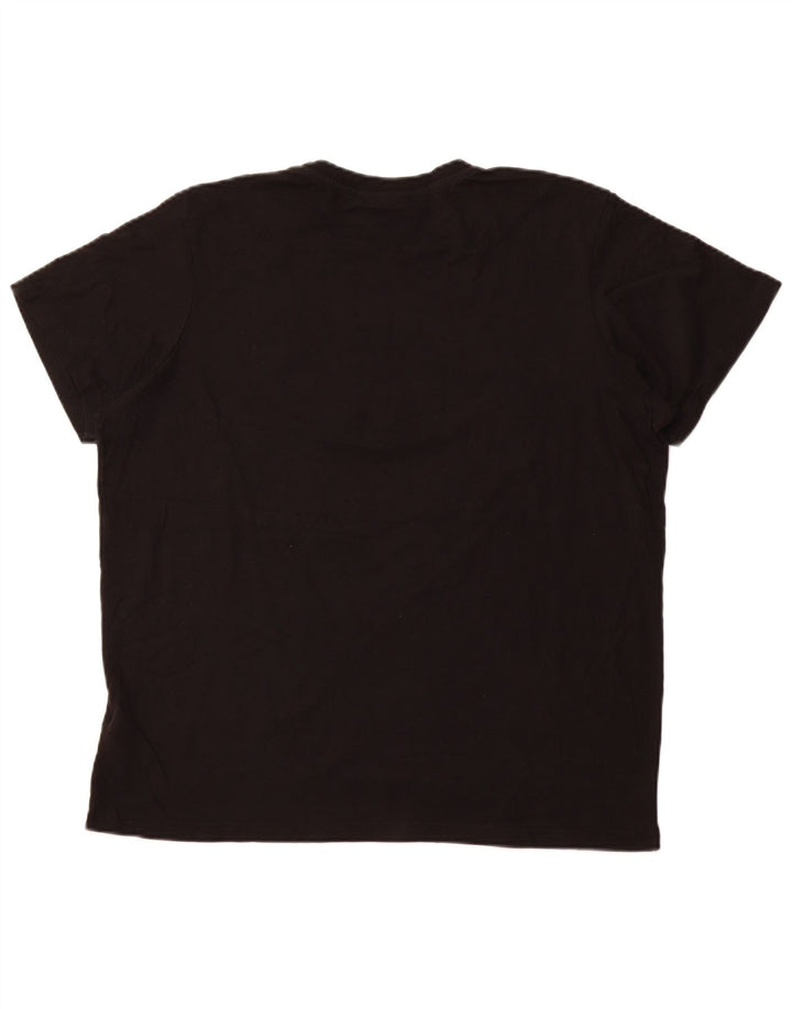 Camiseta feminina ADIDAS com estampa gráfica UK 18 XL preto algodão