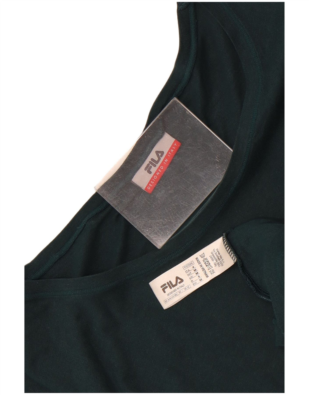 Camiseta masculina Fila Top médio algodão verde