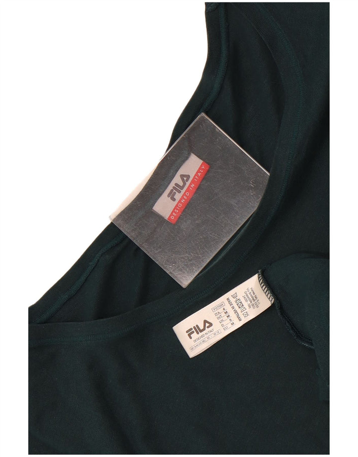 Camiseta masculina Fila Top médio algodão verde