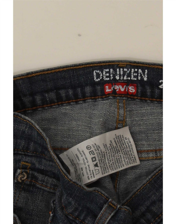 Levi's Mens Denizen Slim Straight Jeans W34 L30 Azul Marinho Algodão