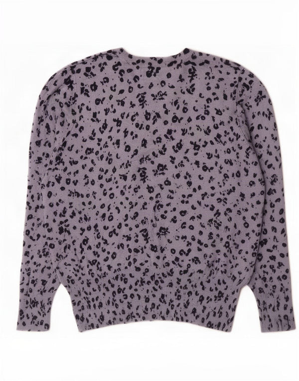 Suéter feminino Marks & Spencer com gola canoa Reino Unido 16 grande azul