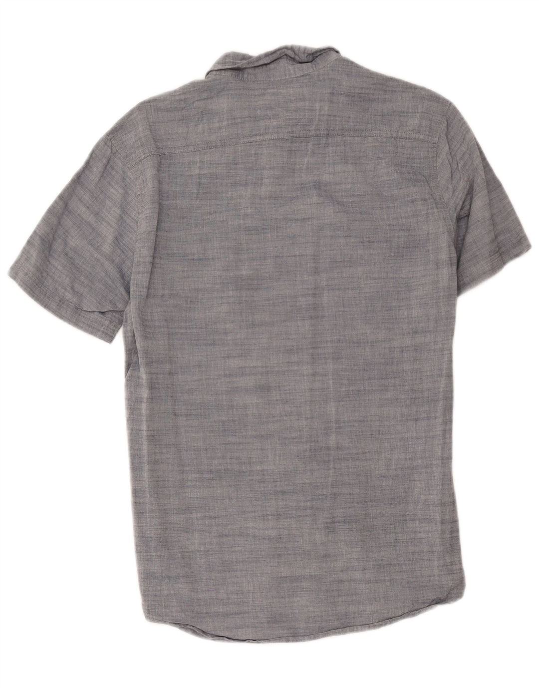 Camisa masculina de manga curta Levi's cinza médio algodão manchado