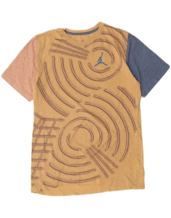 Camiseta JORDAN Boys Graphic 13-14 Anos XL Amarelo Colorblock Algodão
