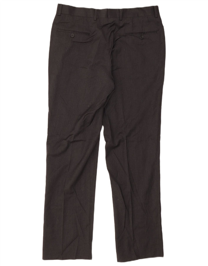 Terno masculino Ted Baker com 2 botões e 2 peças Reino Unido 40 grande W34 L31 lã cinza