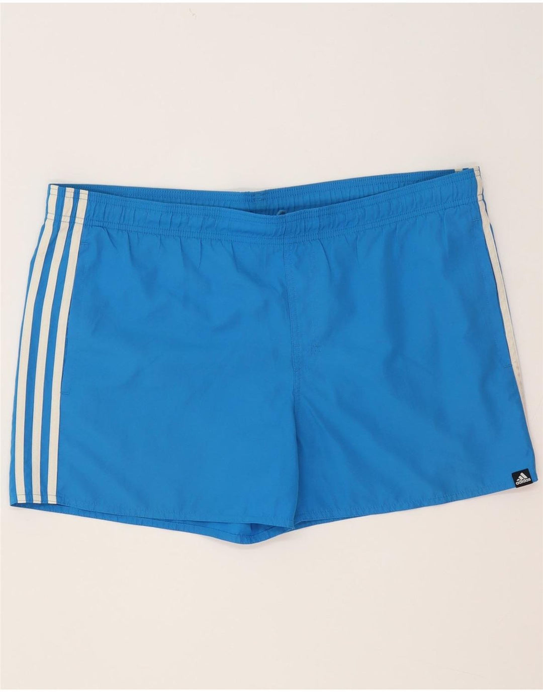 Shorts de natação masculinos Adidas grande poliéster azul