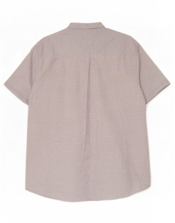 Camisa masculina de manga curta Lee XL algodão manchado azul